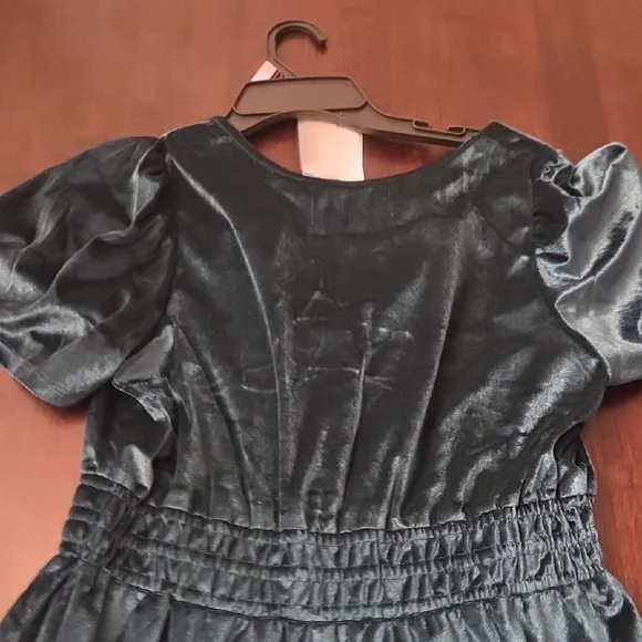 French Connection Teal Velvet Dress, With Pockets - Picture 10 of 11